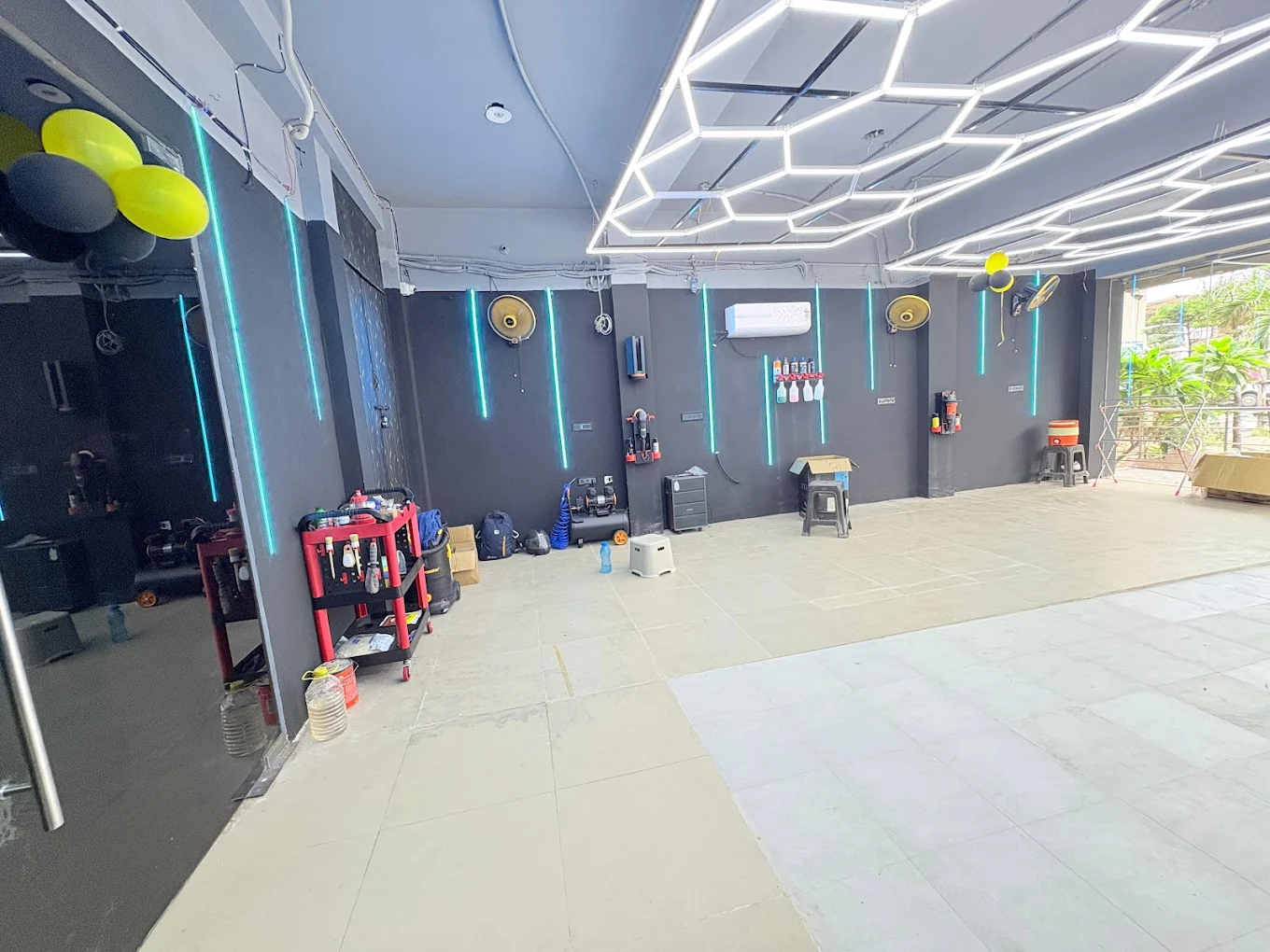 Paint correction under lights